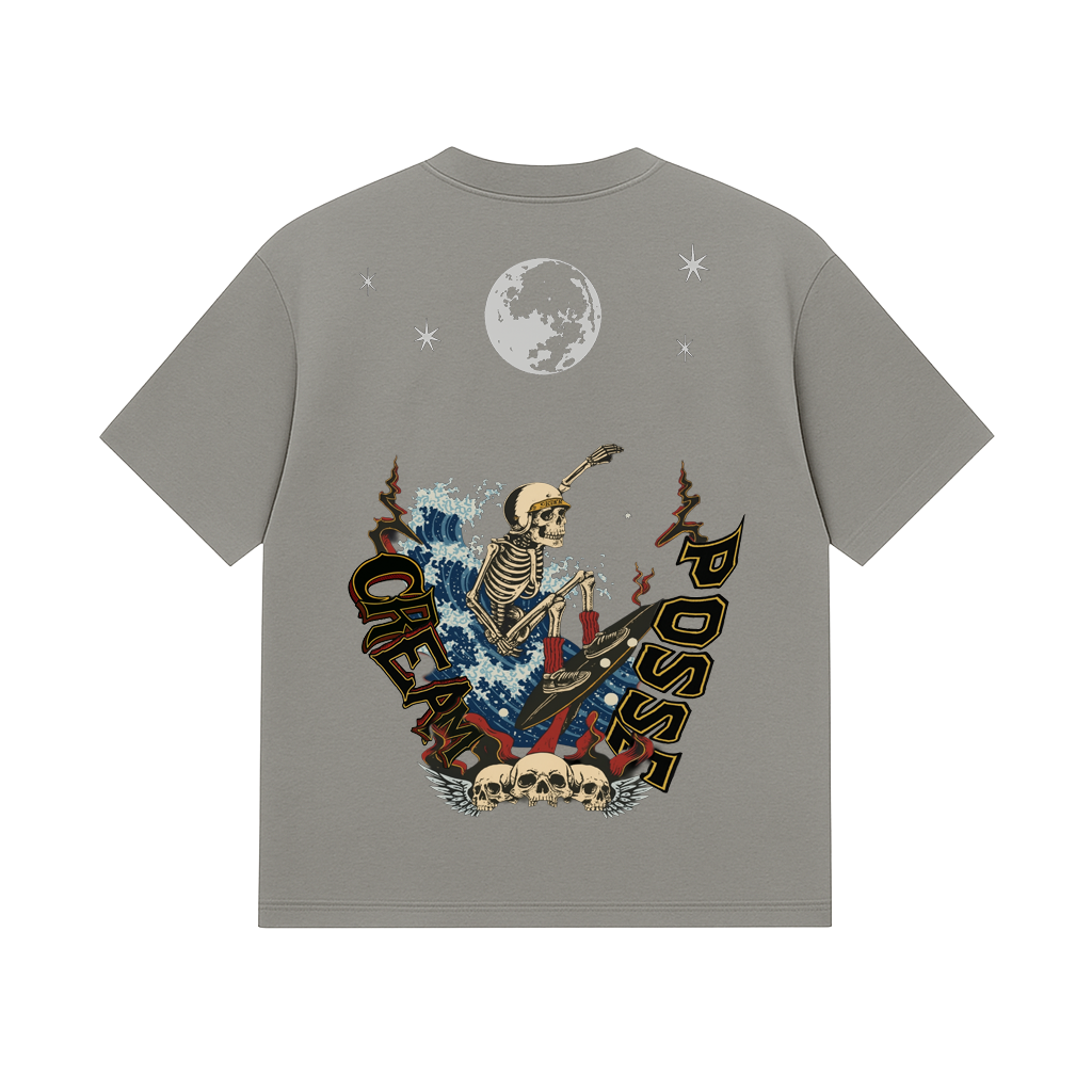 MIDNIGHT SKULL SURFER T-SHIRT